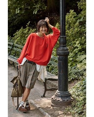 Free People Jj Asymmetric Sweatshirt - Green
