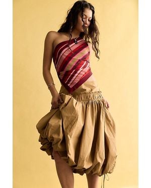 Free People Sea Salt Midi Bubble Skirt - Multicolour