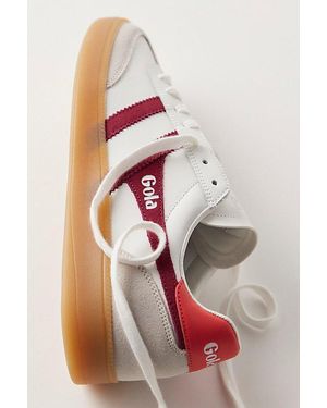 Gola Viper Leather Trainers - Red
