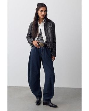 Free People Bronx Horseshoe Jeans - Blue