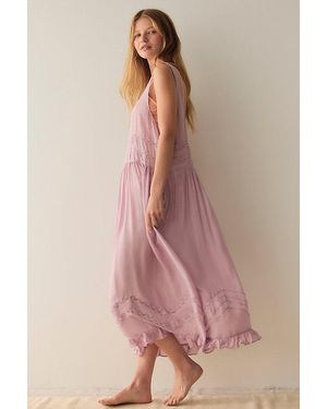 Intimately By Free People Voile And Lace Midi Slip Dress By - Pink