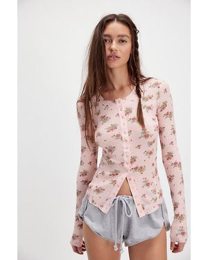 Intimately By Free People Going Places Printed Cardi By - Multicolour