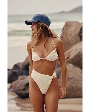 free-est Tess High-Waisted Bikini Bottoms - Brown