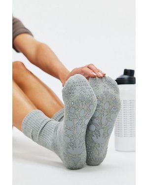Fp Movement Total Buti Pilates Grip Socks - Gray
