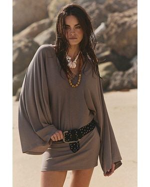 free-est Good Feels V-Neck Mini Dress By - Multicolour