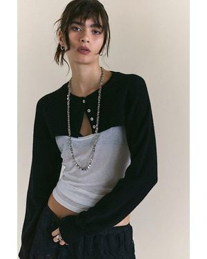 Free People Porta Cashmere Shrug - Black