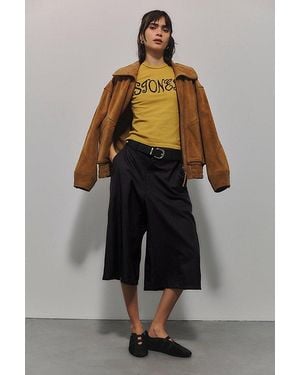 Havre Studio Wide-Leg Bermuda Shorts - Blue