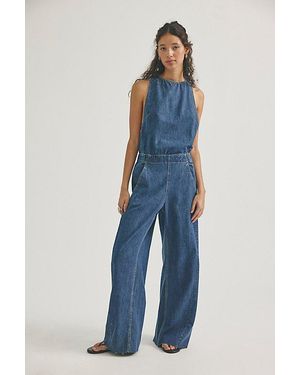 Free People Margo Jumpsuit - Blue