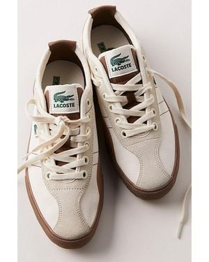 Free People Lacoste Backslam Low Top Trainers - Multicolour