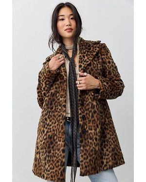 Free People Delancy Lady Coat Jacket - Brown