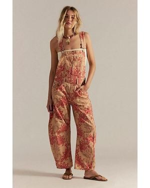 Free People Good Luck Printed Overalls - Multicolour
