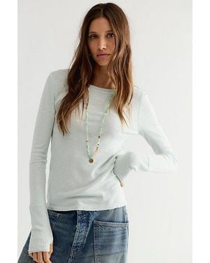 Free People Tinsley Long Sleeve Top - White