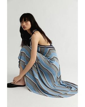 Free People Hallway Haze Maxi Dress - Blue