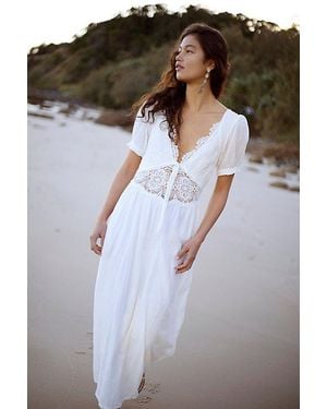 Free People All You Need Is Lace Midi - White