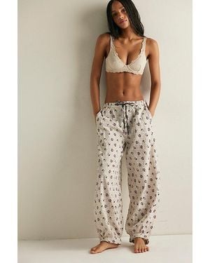 Free People On Repeat Pyjama Trousers - Natural