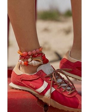 Free People Breezy Anklet - Red