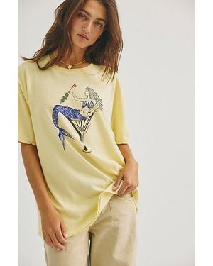 Free People Best Coast Tee - Yellow
