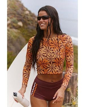 Rhythm Long-Sleeve Surf Crop - Multicolour