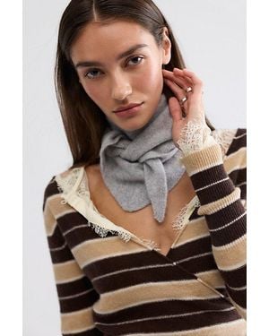 Free People Cashmere Triangle Scarf - Black