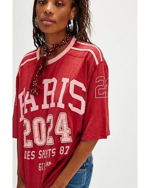 Free People City Tee - Red