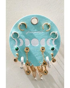 Free People Driftwood Earring Set - Blue