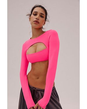 Fp Movement Epic Revenge Long Sleeve Shrug - Pink