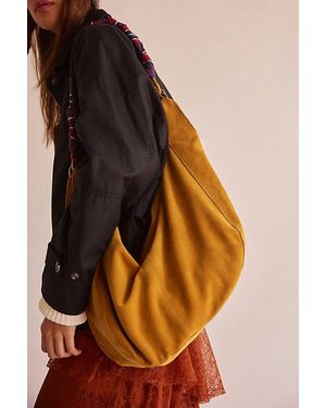 Free People Roma Suede Tote Bag - Orange