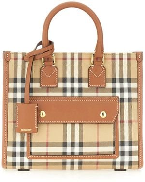 Burberry Freya Mini Handbag - Brown