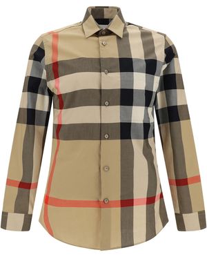 Burberry Camicia summerton - Verde