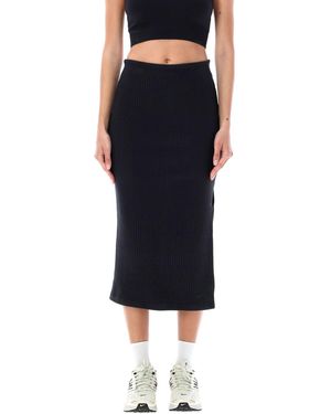 Mid length satin skirts nike deals