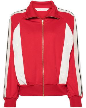 Palm Angels Zip-up Sweatshirt - Red