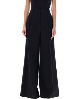 Stella McCartney Elegant High-Waisted Wide-Leg Trousers - Black