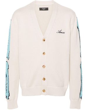 Amiri Bones Cardigan - White