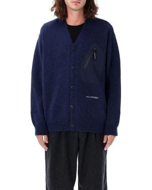 and wander Cardigan - Blue