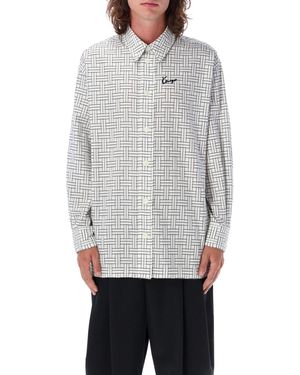 KENZO Camicia weave - Grigio