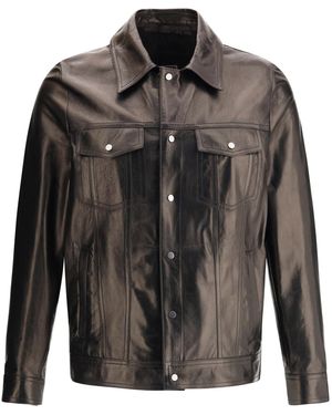 Salvatore Santoro Leather Jacket in Natural for Men | Lyst Salvatore Santoro Leather Jacket in Natural for Men | Lyst