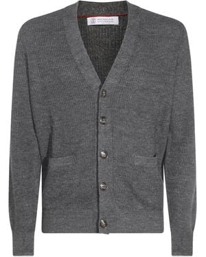 Brunello Cucinelli Cardigan - Grey