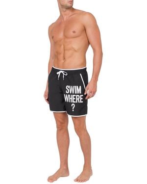 Moschino Swim Where? Swim Shorts - Blue