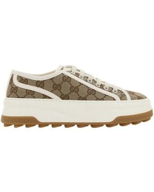 Gucci GG Supreme Trainers - Grey