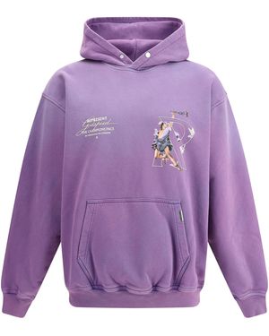 Represent Felpa con cappuccio - Viola