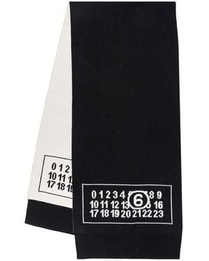 MM6 by Maison Martin Margiela Wool Scarf - Black