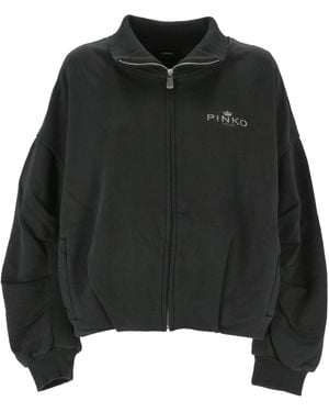 Pinko Zip-up Sweatshirt - Black