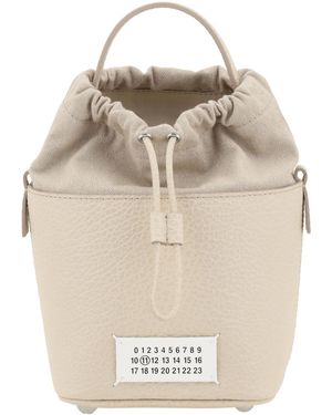 Maison Margiela 5ac Small Bucket Bag - Natural