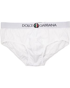 Dolce & Gabbana Sport Crest Briefs - White