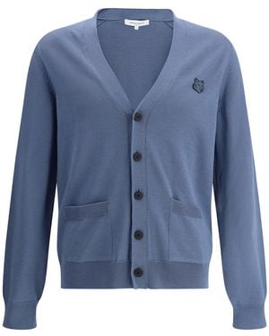 Maison Kitsuné Cardigan - Blue