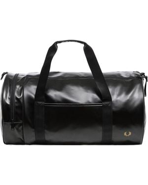Fred Perry Barrel Gym Bag - Black