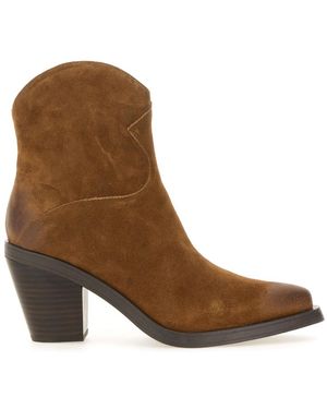 Ash Judy Heeled Boots - Brown