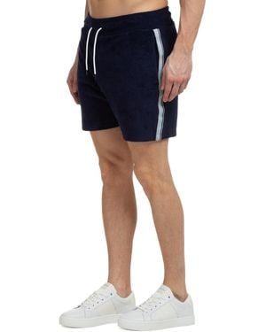 Calvin Klein Viscose Track Shorts - Blue