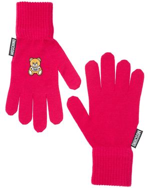 Moschino Guanti teddy bear - Rosa