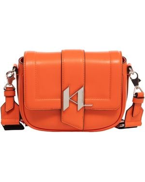 Karl Lagerfeld K/saddle Shoulder Bag - Orange